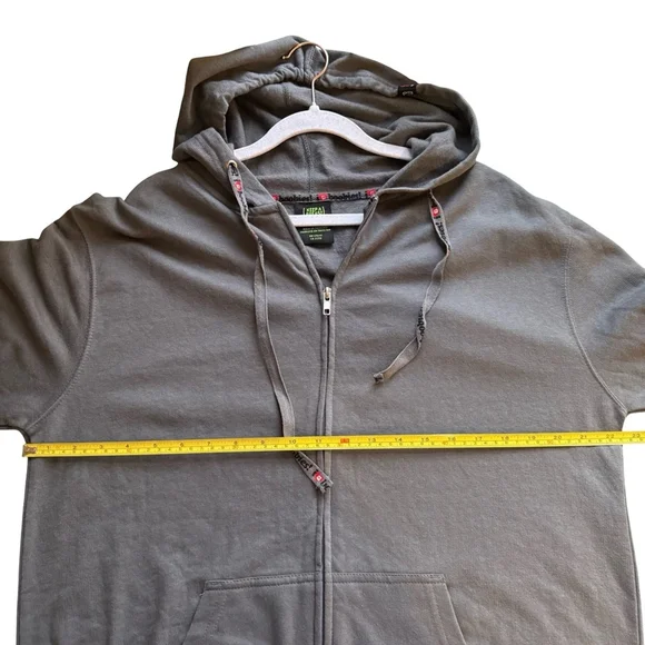 Keep a Breast Foundation I Love Boobies Gray Zip-Up Hoodie Size L Cozy - Picture 5 of 14